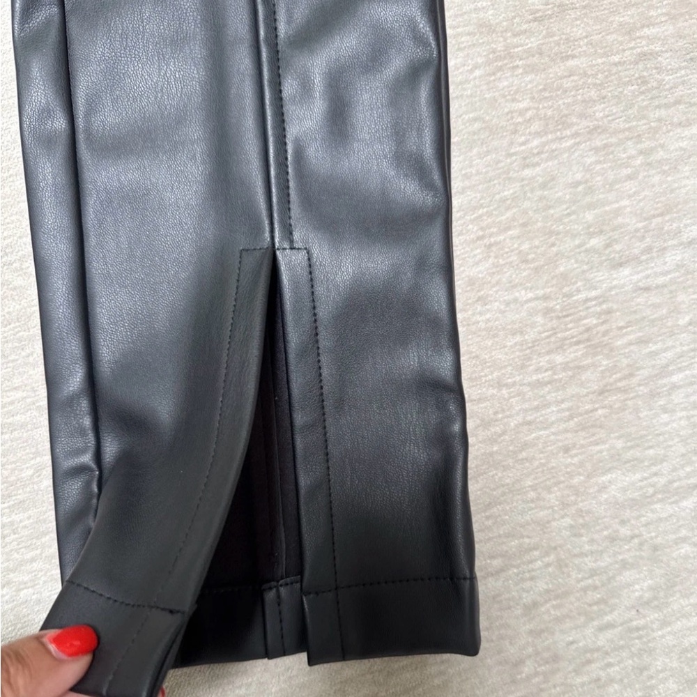 Steve Madden Women’s Black Leather Leggings New Size Small - Picture 5 of 6